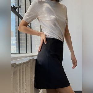 Aritzia Babaton Modern Mini faux suede skirt 00